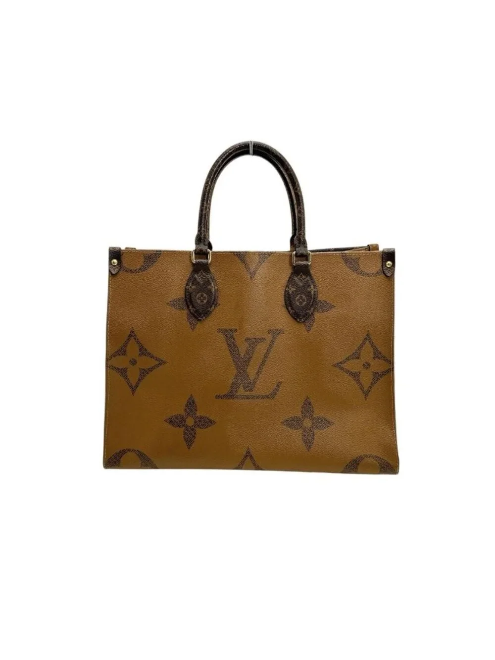 Louis Vuitton Monogram Giant Reverse Handbag On-the-go MM Tote Bag - Picture 2 of 15